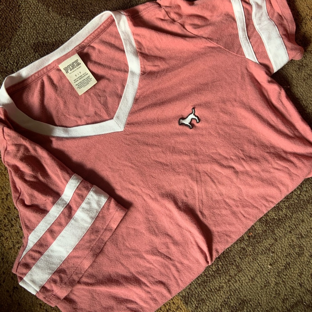 Victoria’s Secret pink, cozy t shirt.